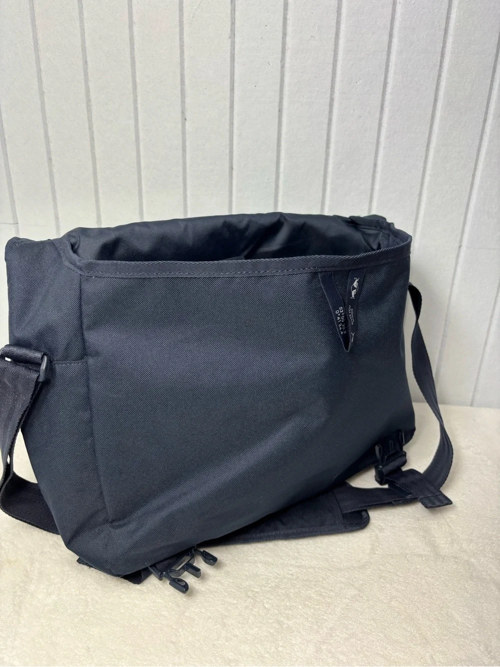 Puma Black Red Bull Racing Messenger Bag with Yellow Zip